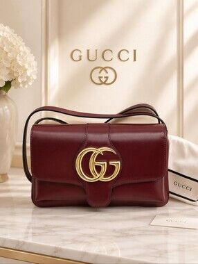 Authentic Gucci Arli GG Leather Shoulder/Crossbody Bag Brand New Bag